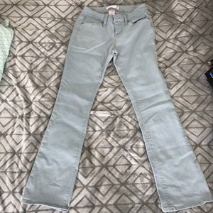 Light denim bootcut jeans